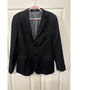 Express 2 Button Men's Black Wool Blend Blazer, size 38R